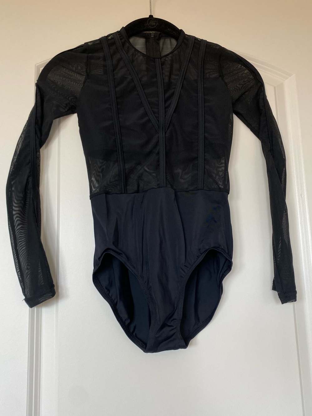 Weissman Long Sleeve MC Black Leotard